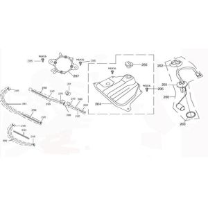 Serbatoio gas - Galleggiante serbatoio - Valvola a vuoto bianca China Joy