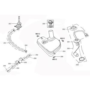 Serbatoio gas - Galleggiante serbatoio - Valvola a vuoto China Retro Extra mat cream