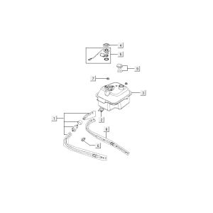 Serbatoio gas - Galleggiante serbatoio - Valvola a vuoto argento Kymco Agility 12' 4 tempi