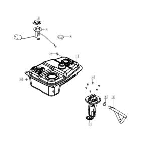 Serbatoio gas - Serbatoio galleggiante - Valvola a vuoto Kymco Agility City 16 200i