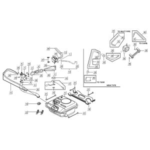 Serbatoio gas - Galleggiante serbatoio - Valvola a vuoto Kymco New Dink 4 tempi nera metallizzata