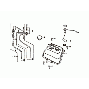 Serbatoio Gas - Tank Float Sym Orbit II Euro 4 Mat Grey