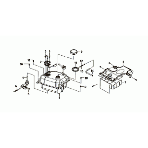 Serbatoio gas - Tank Float Sym Fiddle III Euro 4