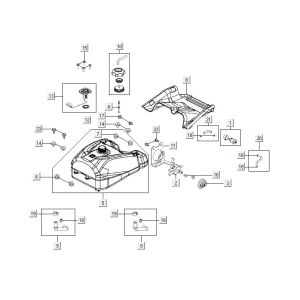 Serbatoio Kymco MXU 500