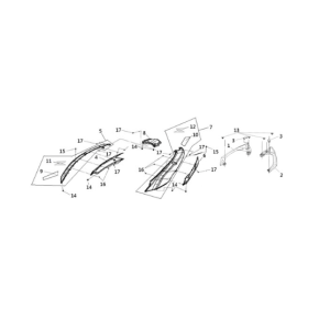 Body cover Sym Joymax Z 125 E4 RED (R-010CA)