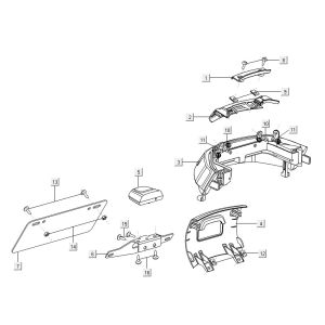 Fanale posteriore Niu M1 nero opaco