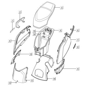 Cappe - Placcatura posteriore Niu rossa N1S