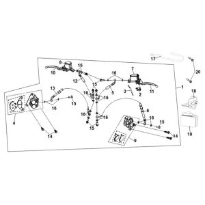 Brake System Assy Sym Symphony ST 125i LC E5
