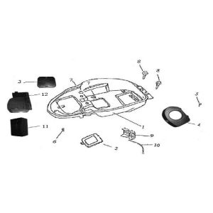Scatola porta casco AGM GT nera