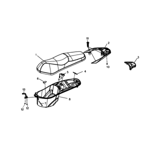Sedile/maniglia posteriore Sym Symphony ST E3