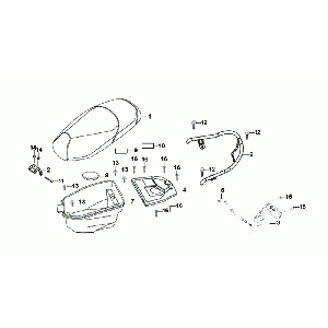 Scatola porta casco Buddyseat Sym Allo Euro4
