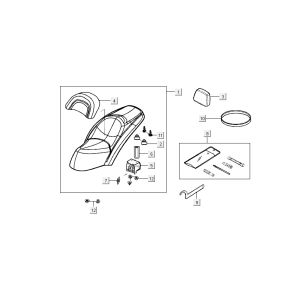 Sella Kymco Grand Dink 2 tempi Silver
