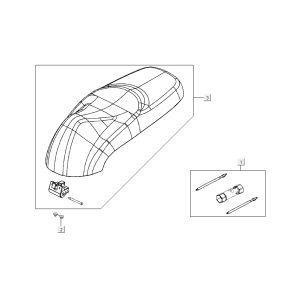 Sella Kymco Like TT 4 tempi nera lucida 2015