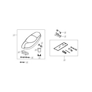 Sella Kymco New Sento 50i 4 tempi bianca