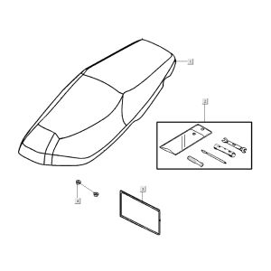 Sella Kymco Super8 Street 50 4 tempi blu