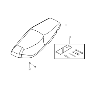 Sella Kymco Super8 Street 50i Euro 4 grigio opaco