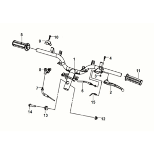 Alimentazione cavo - interruttore - maniglia Sym Fiddle III 50 E3