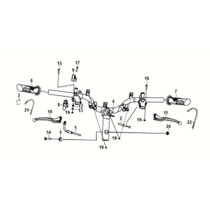 Alimentazione cavo - interruttore - maniglia Sym Orbit III 50 E5