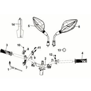 Cable - Switch - Handle Lever Sym Symphony ST 125i LC E5
