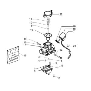 Ricambi carburatore Piaggio Zip 2000 4 tempi AC