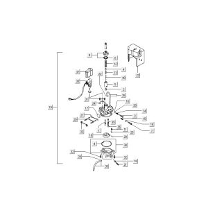Carburatore - Choke Kymco Grand Dink 2 tempi antracite