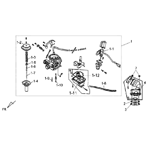 Carburatore Sym Allo (WH871) champagne