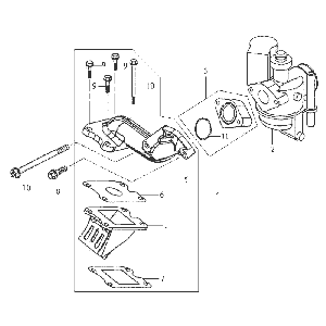 Carburatore Sym DD50 blu