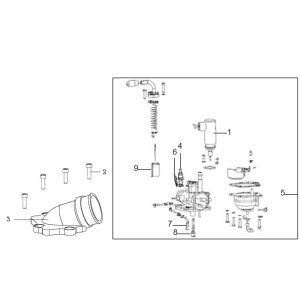 Carburatore in rame a 2 tempi Generic Ideo 50 2010