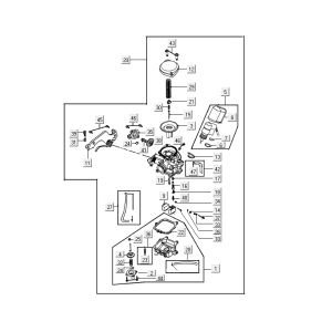 Carburatore Kymco Agility 12' 4 tempi nero