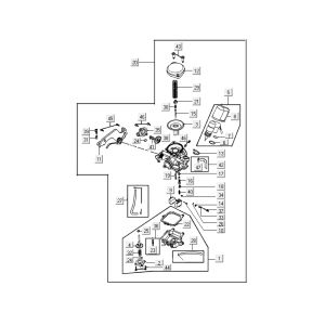 Carburatore Kymco Delivery 4 tempi bianco