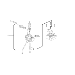 Carburatore Kymco People S 50i Euro 4 Azzurro