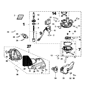 Carburatore Peugeot Speedfight 2 50 2 tempi AC nero