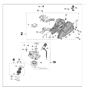 Carburatore verde vecchio Peugeot Tweet