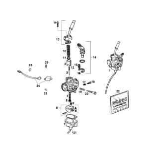 Carburatore Derbi Senda R X-Treme 2007 Euro 2 edizione 3