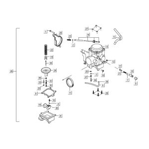 Carburatore Kymco MXU 300R