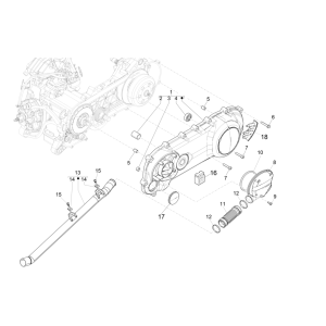 Coperchio cartello Piaggio NRG Power 50 2 tempi LC Euro 4