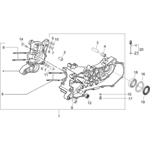 Carter Piaggio NRG Power DD 50 2 tempi LC 2007-2017