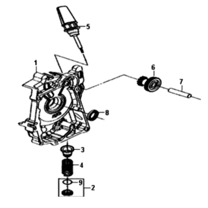 Basamento destro/avviamento motore Sym Symphony ST E3