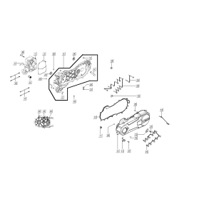 Carter Kymco Super8 Street 50i Euro 4 nero opaco