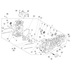 Carter Vespa GTS 125 IE ABS Euro 4 2016-2018