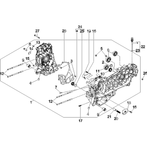 Carter Vespa GTS 250 ie 2005-2009 (con ABS)