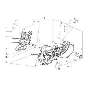 Carter Vespa LX 50 4 tempi 2V AC 25km/h