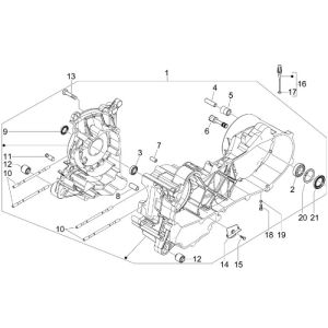 Carter Vespa LX 50 4 tempi 4V 45 km/h