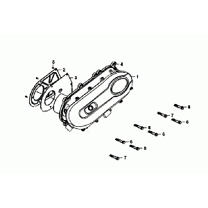 Coperchio carter Sym Mio 50i