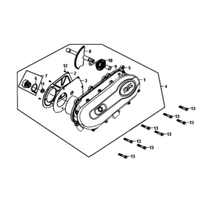 Coperchio carter sinistro Sym Symphony ST E3
