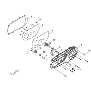 Coperchio carter sinistro Sym X'PRO 125