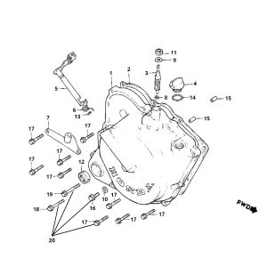 Coperchio carter destro Honda MB50/MB80