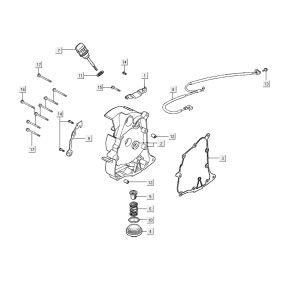 Carter - Dipstick - Filtro olio Kymco Agility 16+ 125 Matt Metallic Silver