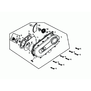 Coperchio carter Sym Fiddle III Euro 4