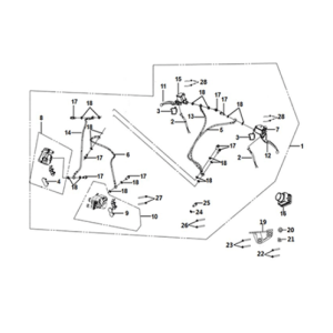 CBS brake system assy Sym Fiddle IV 125i LC ABS E5 2020-2021